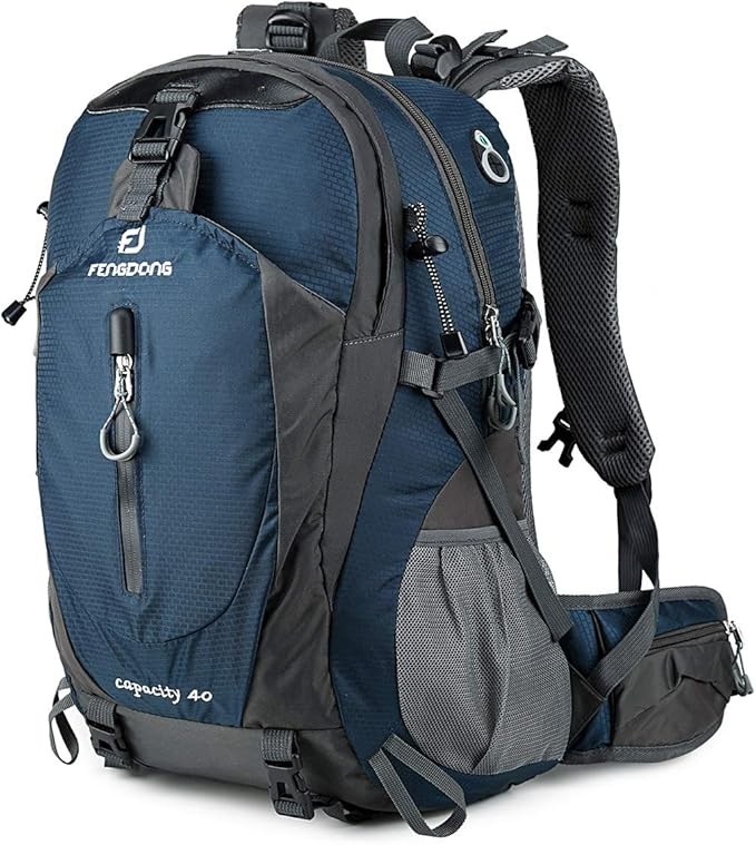 40L Waterproof Lightweight Hiking,Camping,Travel Backpack for Men Women