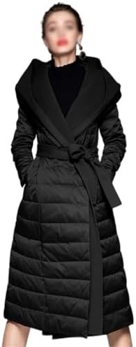 MOMM Korean Version Of Thickened Down Jacket Women's Medium-length Slim White Duck Down Ladies Down Jacket